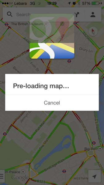 preloading map