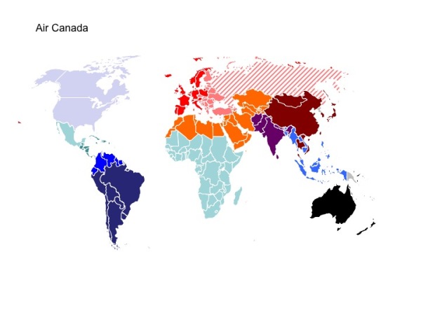 Seems to be the only chart that thought hard about where its partners are and how easy or hard it is to actually get people to various parts of the world. Western Europe is a bit of a bargain and Asia 1 and 2 are mashed up based on where partners are, so you may find some arbitrage opportunities there if you have AMEX points lying around, particularly China or Japan to say Singapore or Thailand for 30k roundtrip in Business.