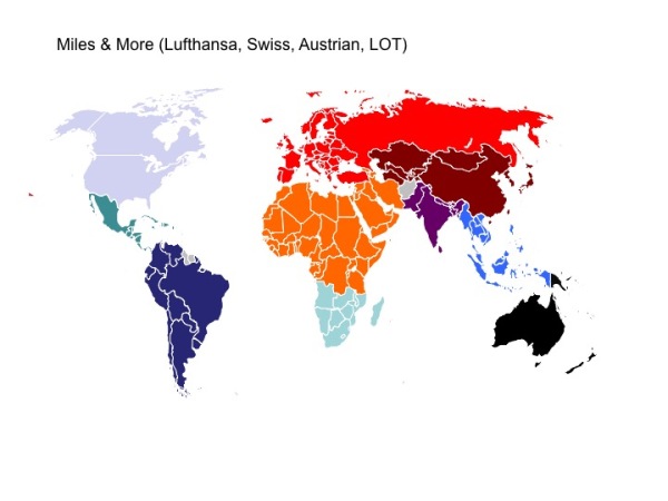 Could potentially be very useful for Middle East/Africa travel, and has generous interpretations of Europe, South America, North and Central Asia and domestic premium travel at 35k roundtrip.