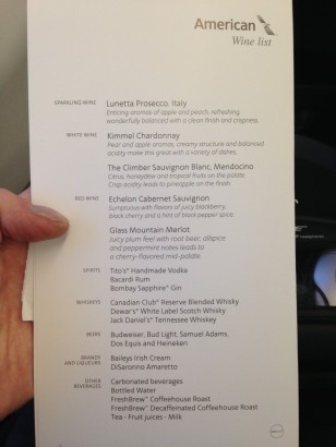 AA Business Wine List